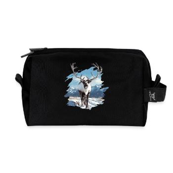 Caribou Karibus Karibu - Recycelte Kulturtasche - Schwarz - Vorne