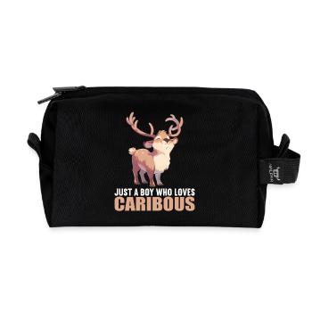 Caribou Karibus Karibu - Recycelte Kulturtasche - Schwarz - Vorne