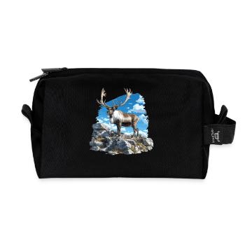Caribou Karibus Karibu - Recycelte Kulturtasche - Schwarz - Vorne