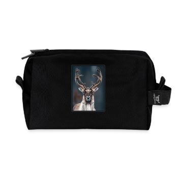 Caribou Karibus Karibu - Recycelte Kulturtasche - Schwarz - Vorne