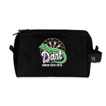 Dart Super Cute Animaux De Compagnie Flèche Bullseye Dart - Trousse de toilette en tissu recyclé - noir - Devant