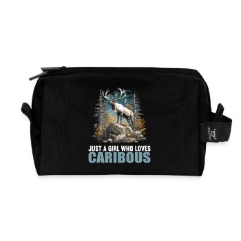 Caribou Karibus Karibu - Recycelte Kulturtasche - Schwarz - Vorne