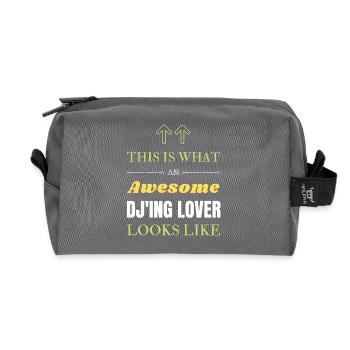 So sieht ein großartiger DJ-Liebhaber aus - Recycelte Kulturtasche - Anthrazit - Vorne