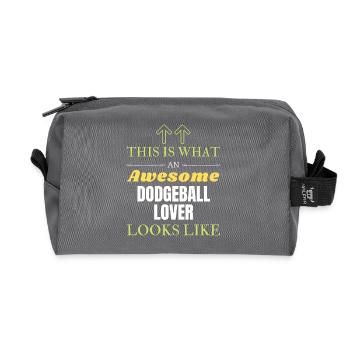 Voici à quoi ressemble un grand amateur de ballon chasseur - Trousse de toilette en tissu recyclé - anthracite - Devant