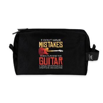 Keine Fehler Bei Gitarre Spielen - Recycelte Kulturtasche - Schwarz - Vorne