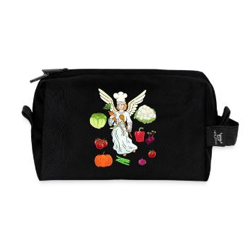 himmlisch Kochkunst Gastgeber Kochen Köche Koch - Recycelte Kulturtasche - Schwarz - Vorne