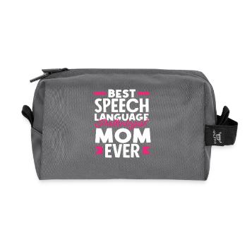 Beste Sprachtherapeutin Mama Aller Zeiten - Recycelte Kulturtasche - Anthrazit - Vorne