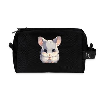 Chinchillas Chinchilla - Recycelte Kulturtasche - Schwarz - Vorne