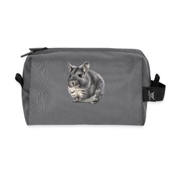 Chinchillas Chinchilla - Recycelte Kulturtasche - Anthrazit - Vorne