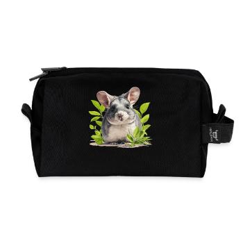 Chinchillas Chinchilla - Recycelte Kulturtasche - Schwarz - Vorne