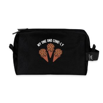 My One und Cone-ly Scoop Sweet Cream - Recycelte Kulturtasche - Schwarz - Vorne