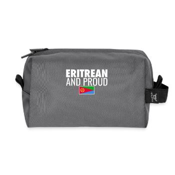 Eritrean And Proud Eritrea Eritreische Flagge - Recycelte Kulturtasche - Anthrazit - Vorne