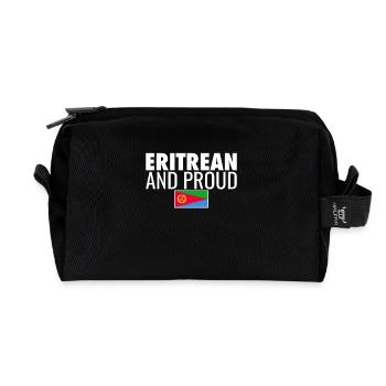 Eritrean And Proud Eritrea Eritreische Flagge - Recycelte Kulturtasche - Schwarz - Vorne