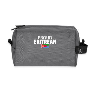 Proud Eritrean Eritrea Eritreische Flagge Eritreer - Recycelte Kulturtasche - Anthrazit - Vorne
