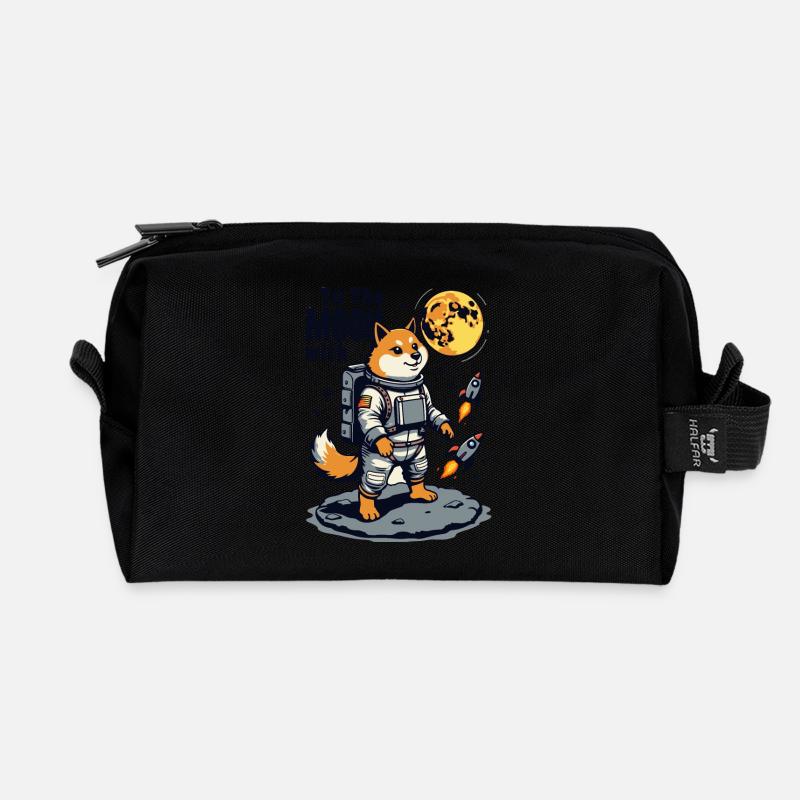 ZUM MOND - Recycelte Kulturtasche - Schwarz