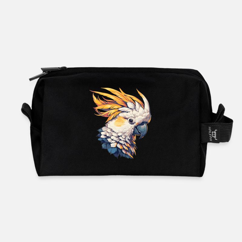 Cockatoo Kakadus Kakadu - Recycelte Kulturtasche - Schwarz