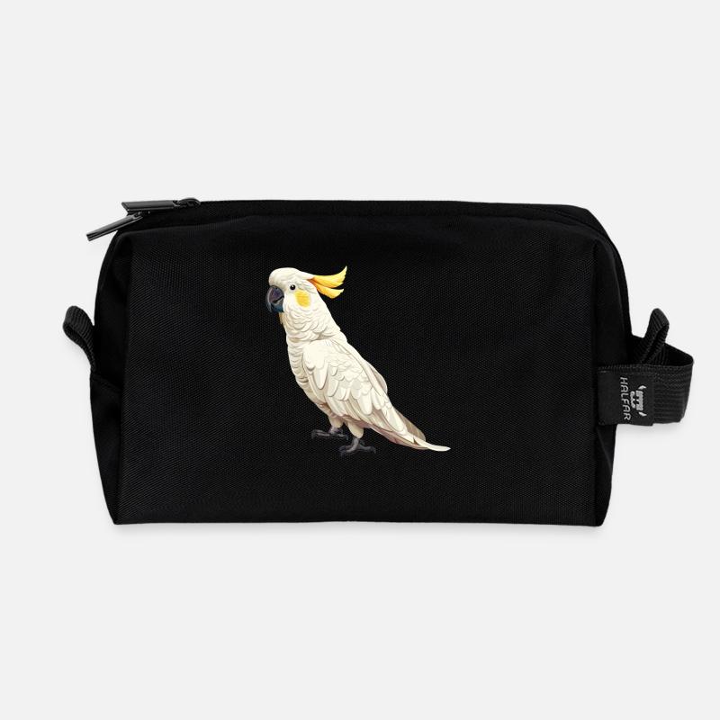 Cockatoo Kakadus Kakadu - Recycelte Kulturtasche - Schwarz