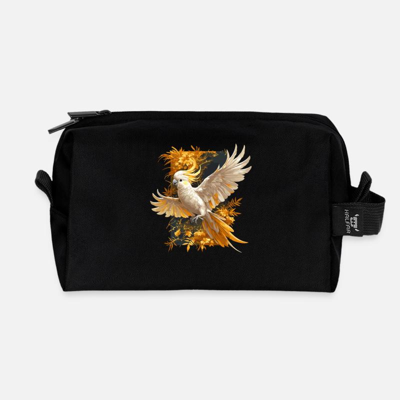 Cockatoo Kakadus Kakadu - Recycelte Kulturtasche - Schwarz