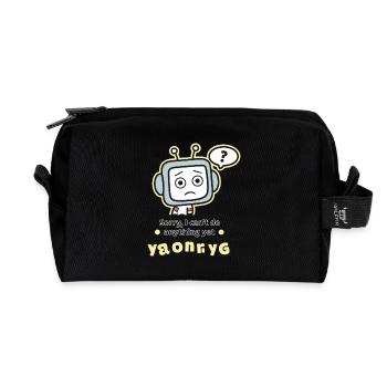 TUT MIR LEID - Recycelte Kulturtasche - Schwarz - Vorne