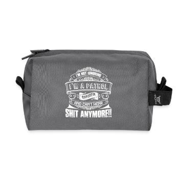 Patrol Officer I am A Patrol Officer - Recycled Toiletry Zip Bag - anthracite - Front