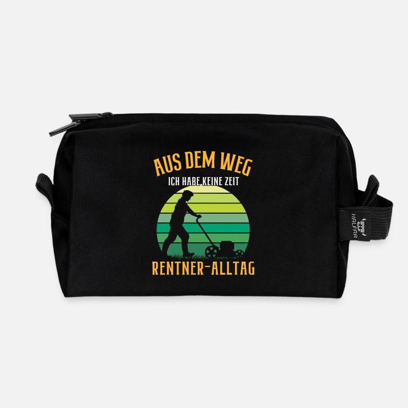 Aus dem Weg ich bin Rentner Hobby Gärtner Garten - Recycelte Kulturtasche - Schwarz
