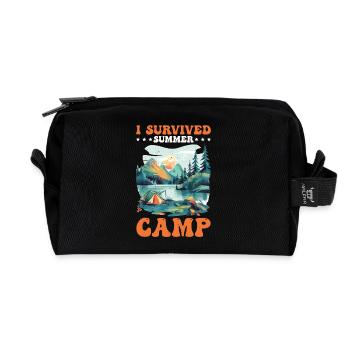 I Survived Summer Camp 5 - Recycelte Kulturtasche - Schwarz - Vorne