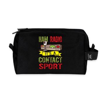 Amateur Its A Sport Ham Radio - Trousse de toilette en tissu recyclé - noir - Devant