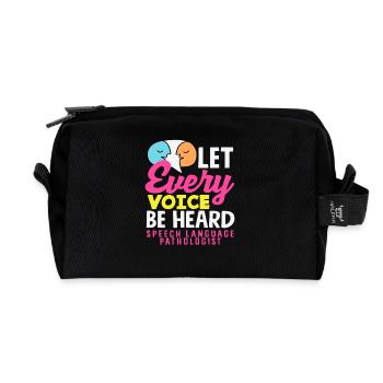 L’orthophoniste fait entendre chaque voix - Trousse de toilette en tissu recyclé - noir - Devant