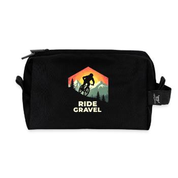 Gravel Bike Rennrad Ride Gravel Cyclocross Vintage - Recycelte Kulturtasche - Schwarz - Vorne