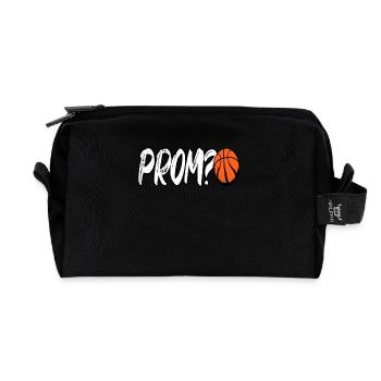 Baller Player Hoops Prom Basketball - Recycled Toiletry Zip Bag - black - Front