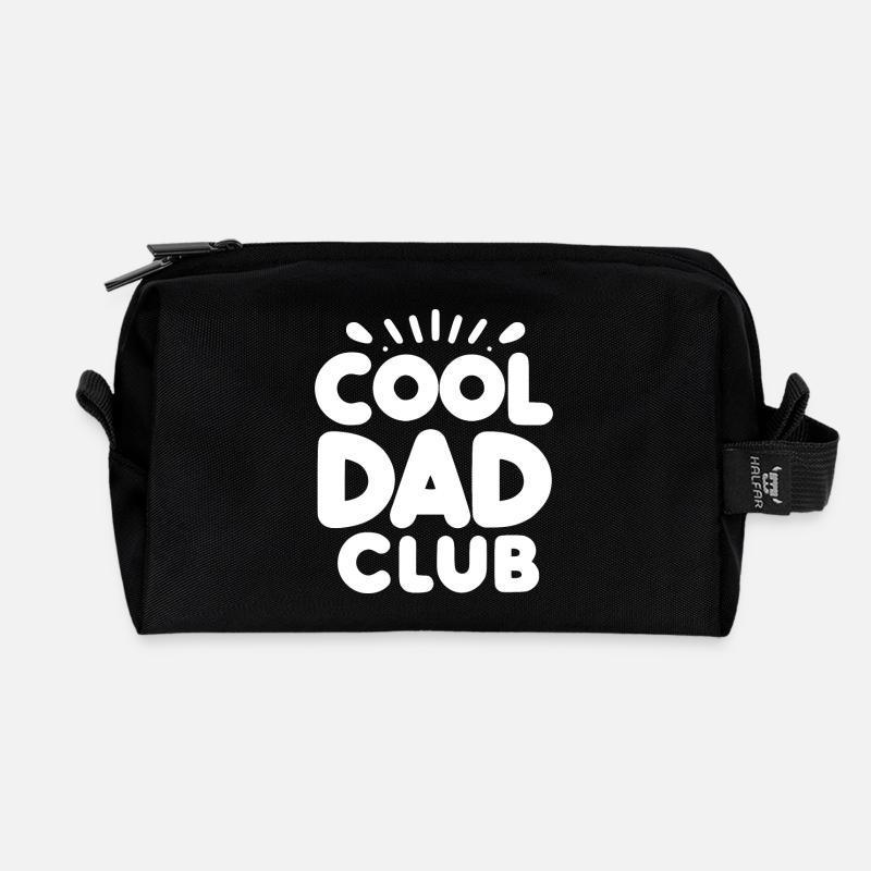 Cooler Papa-Club - Recycelte Kulturtasche - Schwarz