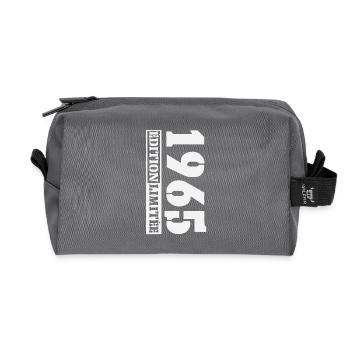 1965 Édition Limitée Humour Anniversaire 60 Ans - Trousse de toilette en tissu recyclé - anthracite - Devant