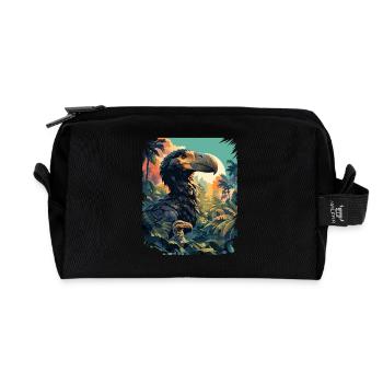 Dodos Dodo - Recycled Toiletry Zip Bag - black - Front