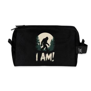 ICH BIN BIG FOOT - Recycelte Kulturtasche - Schwarz - Vorne