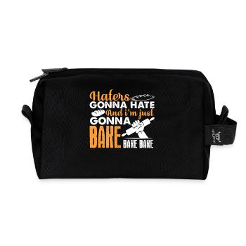 Baking Baker Gonna Bake - Recycled Toiletry Zip Bag - black - Front