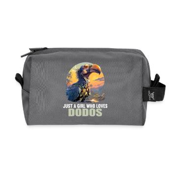 Dodos Dodo - Recycled Toiletry Zip Bag - anthracite - Front