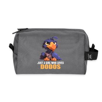 Dodos Dodo - Recycled Toiletry Zip Bag - anthracite - Front