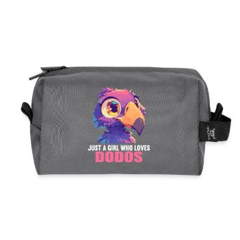 Dodos Dodo - Recycled Toiletry Zip Bag - anthracite - Front