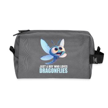 Libellen Libelle - Recycelte Kulturtasche - Anthrazit - Vorne