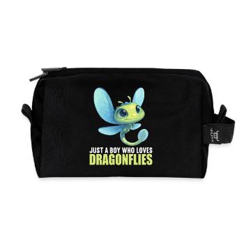 Libellen Libelle - Recycelte Kulturtasche - Schwarz - Vorne