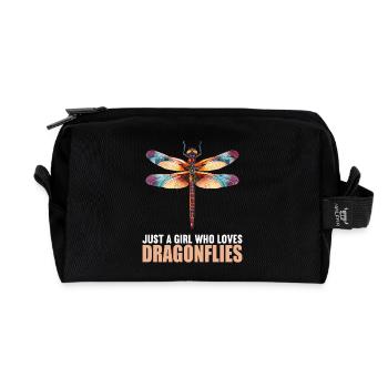Libellen Libelle - Recycelte Kulturtasche - Schwarz - Vorne