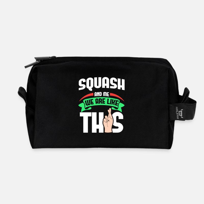Squash Me sont comme - Trousse de toilette en tissu recyclé - noir