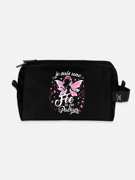 Je Suis Une Fée La Fée Pachier - Trousse de toilette en tissu recyclé - noir