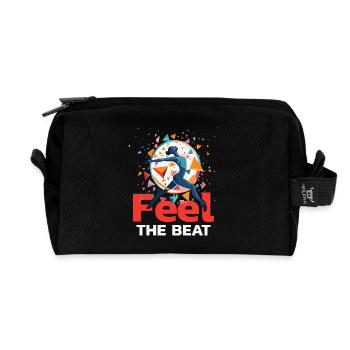 Dancers Dance/Dance Men Women - T-shirt - Recycled Toiletry Zip Bag - black - Front
