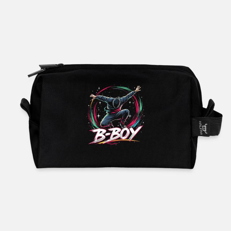 B-Boy Breakdance Breakdancer Urban Hip Hop - Recycelte Kulturtasche - Schwarz