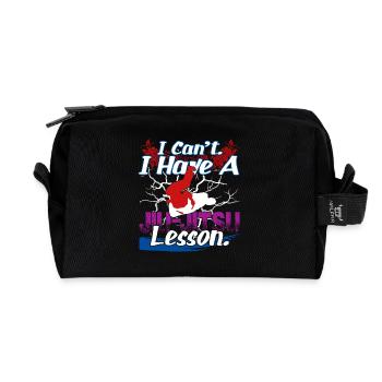 I Can't I Have A Jiu Jitsu Lesson - Recycled Toiletry Zip Bag - black - Front