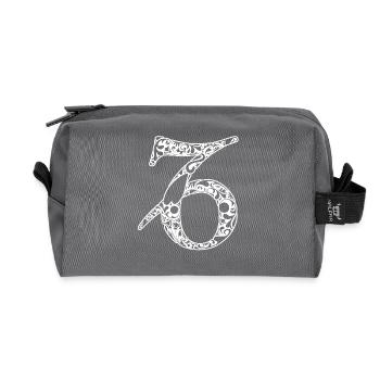 Capricorn Zodiac Sign Of Zodiac - Recycled Toiletry Zip Bag - anthracite - Front