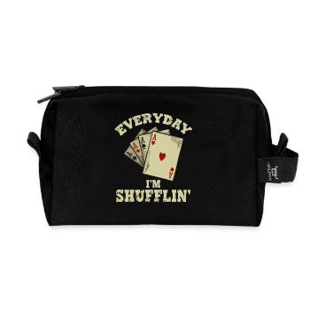 Cartes de tous les jours Shuffle Poker As Humour - Trousse de toilette en tissu recyclé - noir - Devant