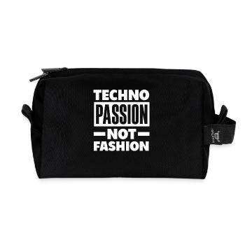 Techno Passion Für Techno Liebhaber - Recycelte Kulturtasche - Schwarz - Vorne