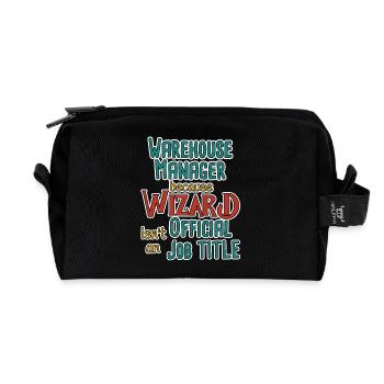 Warehouse Manager Wizard - Recycelte Kulturtasche - Schwarz - Vorne
